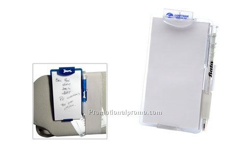 Rectangular Visor Notebook - Clear/Blue