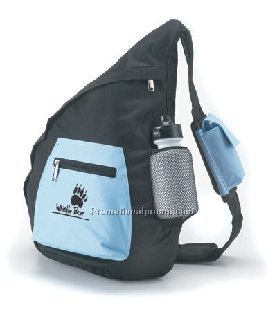 Retro Sling Bag - Blue/Printed