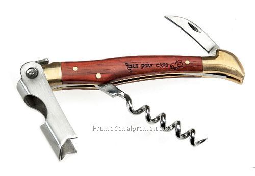 Rosewood and Gold Tone Wine Opener