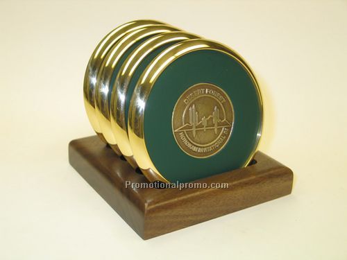 S/U WALNUT ROUND BRASS