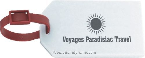 Screenprinted Luggage ID badge holder "Rigid" VARIOUS COLORS