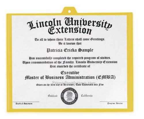 Single Side Diploma holder