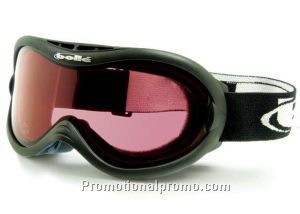 Ski Goggle, Shark - Black Frame with Vermillon Lens