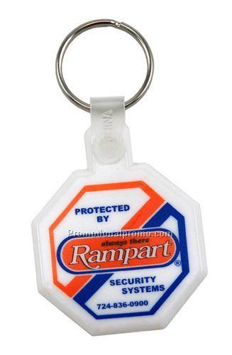 Soft Stop Sign Key Tag