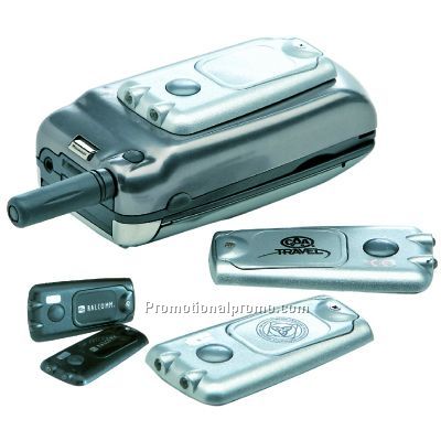 Stick On Cell Phone Light - Silver/Black