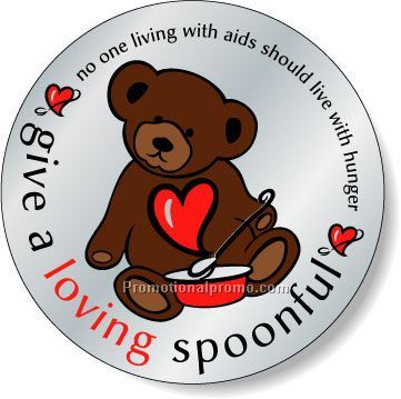 Stock Shape Brite Silver Foil Paper Roll Labels - Round