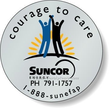 Stock Shape Dull Silver Foil Paper Roll Labels - Round