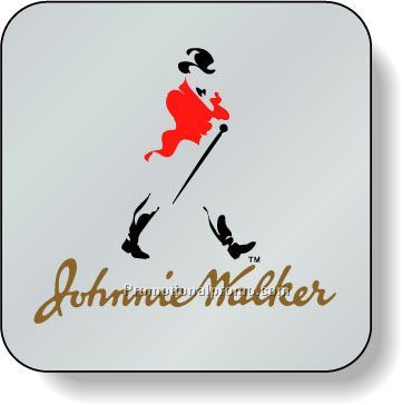 Stock Shape Dull Silver Foil Paper Roll Labels - Square with round corners