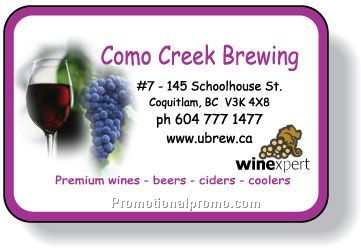 Stock Shape White Gloss Roll Labels for indoor use - Rectangle