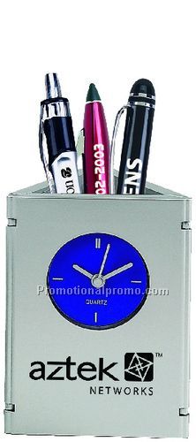 TIME AND PICTURE CLOCK/ PEN CUP