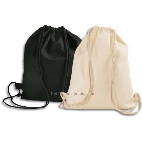 The Eco-Track Cotton Drawstring Backpack