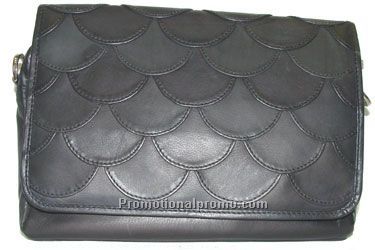 Top Flap Bag Design Flap / Back Section / Stonewash Cowhide