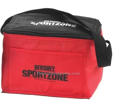 Traditional Lightweight Lunch Cooler Bag - Red/Pri