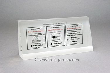 Wedge Tombstone - 3 3/4 x 8 x 1 3/4 x 1/2