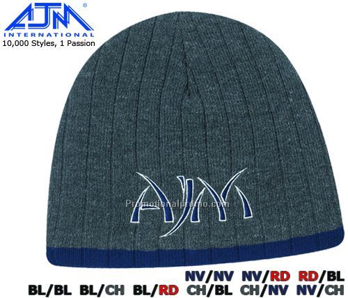 Winter Board Toques. Cable Ribknit Acrylic Toques, Polyester Micro Fleece Lining