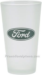 glassware 16 oz frosted mixing