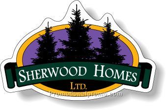 .003 Custom Shape White Ultra Destructible Vinyl Decals / adhesive back