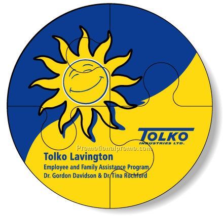 .020 4 Piece Magnetic Puzzles - Round