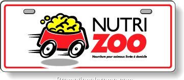 .050 Clear Polytrans Licence Plates / with 2 attachment slots