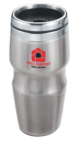 16 oz. Stainless Steel Indent Tumbler