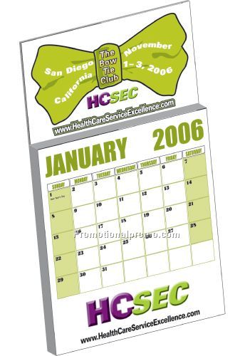 2" x 3.5" magnet with custom 12 page calendar