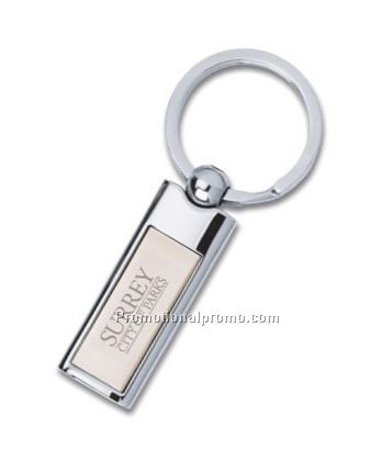 2-Tone Rectangular Key Ring
