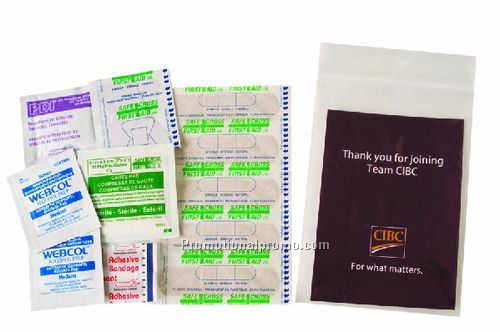 24 Pc. First Aid Kit-with Custom Printed Insert