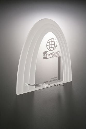 Acrylic Frosted Grooves Award