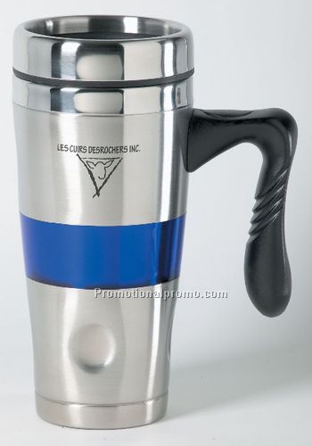 An ESP Original Travel Mug 16oz - Translucent Blue
