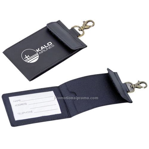 BONDED LEATHER LUGGAGE TAG