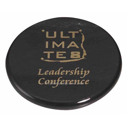 Black Solid Marble Coasters