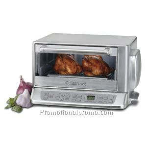 Brushed Chrome Convection Toaster Oven Broiler