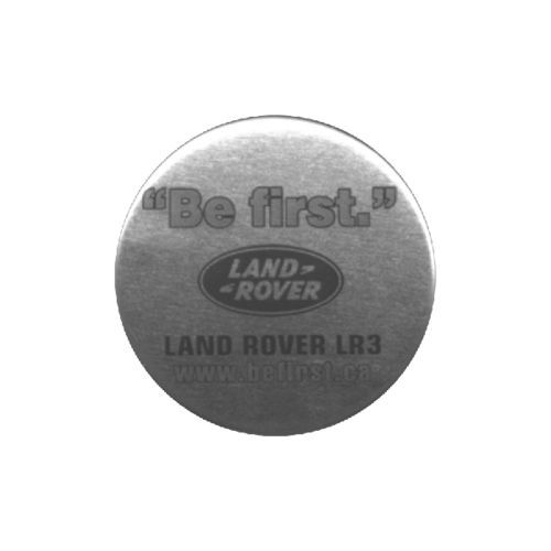 Button 1-3/4" Round - printed Black on white or colored stock paper