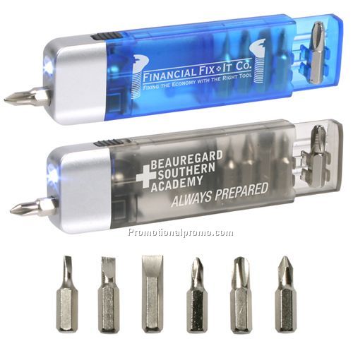 CLIP-ON POCKET SCREWDRIVER FLASHLIGHT