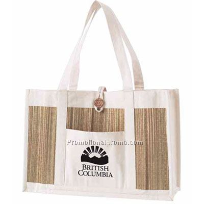 Canvas and Bamboo Tote - Printed