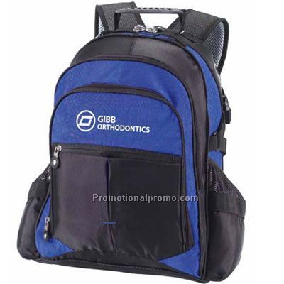 Carry-all Backpack -Blue/Printed