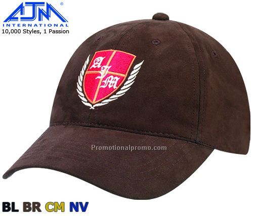 Constructed Contour Style. Polysuede, 6 Panel Caps