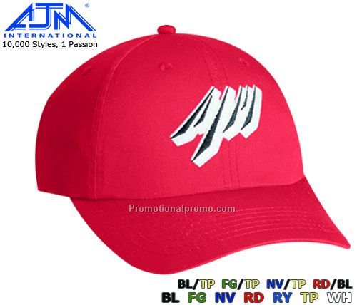 Contour Style. Polycotton, 6 Panel Caps