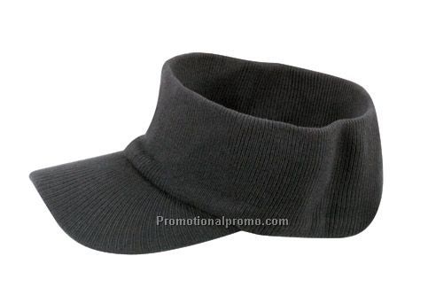 Cotton Acrylic Knit Open Visor