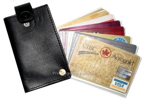 Credit & Business Card's / PlasticI.D.'s 8 / Lambskin Napa / Black