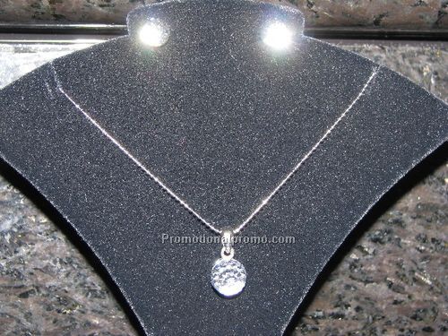 Crystal golf ball necklace