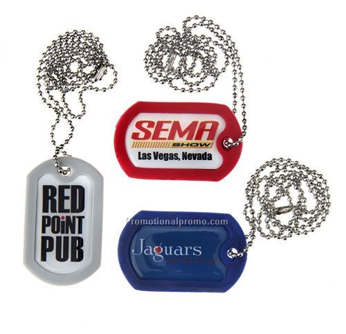 Dog Tag with Metal Chain and DOMED Logo