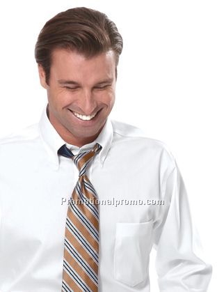 Eagle Wrinkle Free Cotton Pinpoint Men's Long Sleeve Solid