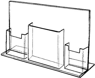 Easel with 2 side pockets