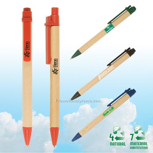 Eco-Green Paper Barrel Pen