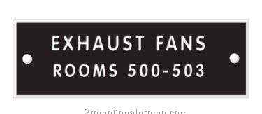 Engraved Data Plates - up to 7 Sq. In. Area