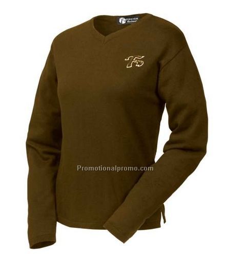 FINE GAUGE V-NECK SWEATER