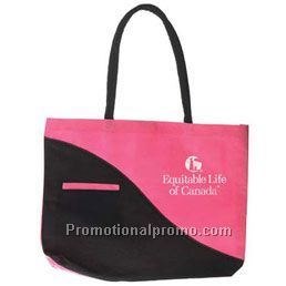Fashion Tote Bag - Pink/Printed