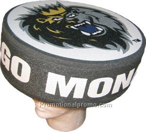 Hockey Puck Foam Hat