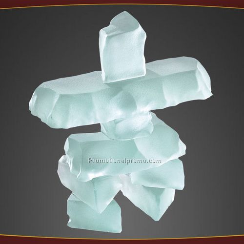 Inukshuk On Green Marble